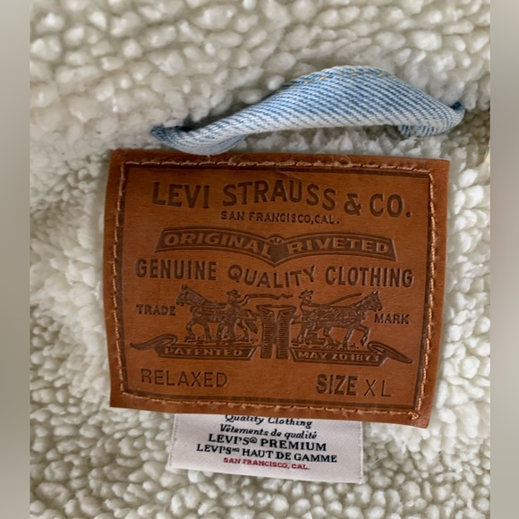 RELAXED FIT SHERPA TRUCKER JACKET - Picture 6 of 7